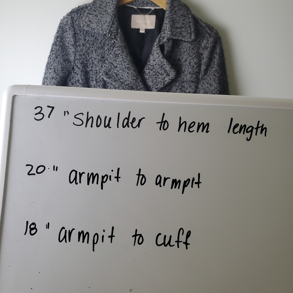 Banana Republic Recycled Wool Pea Coat Size M - Picture 11 of 11